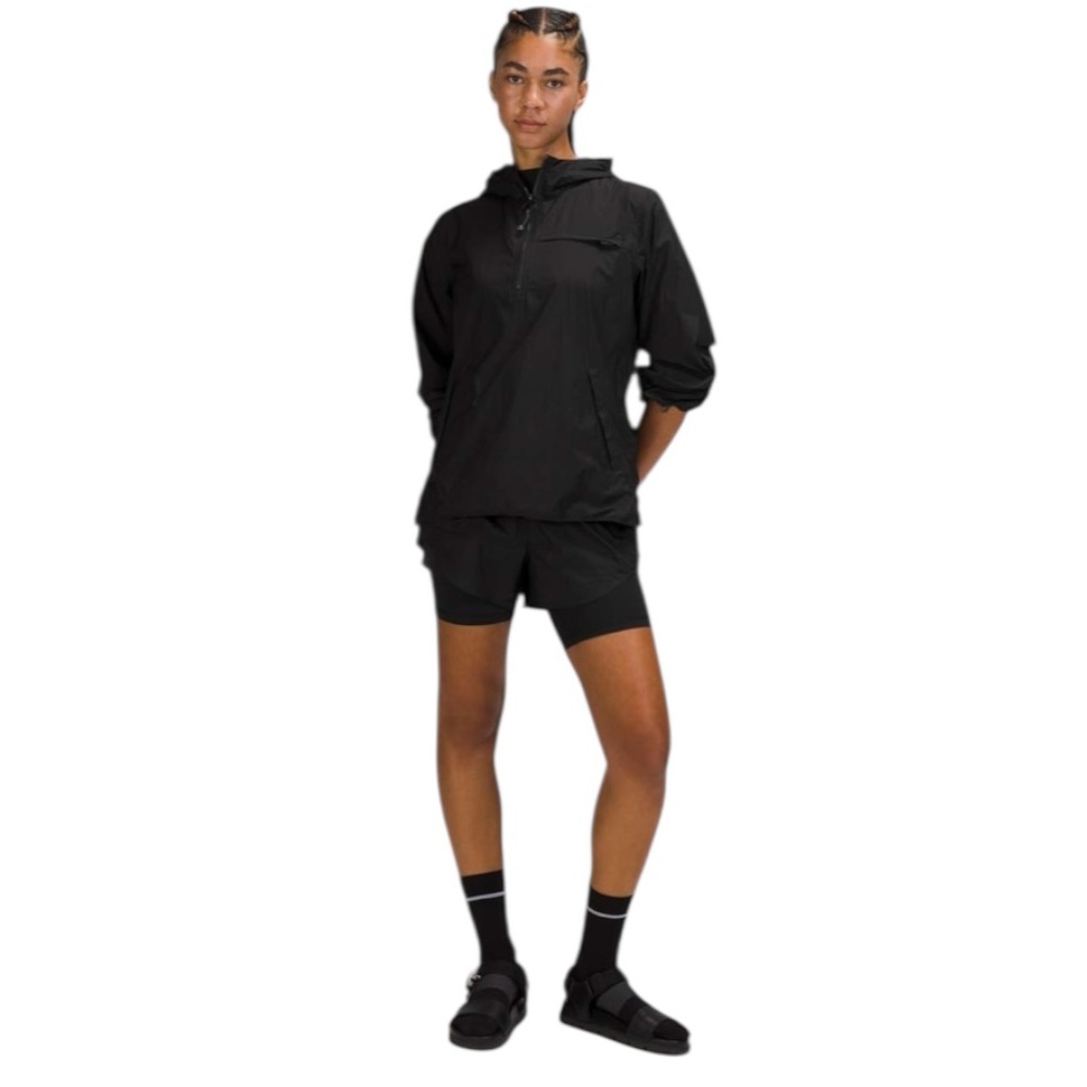 NWOT LULULEMON Step Out Black Packable High Rise 3" Shorts Size 12 - Picture 13 of 14